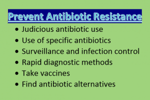 how to prevent antibiotic resistance