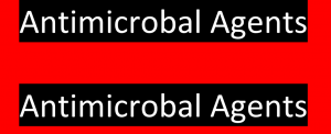 Terminology of antimicrobial agents